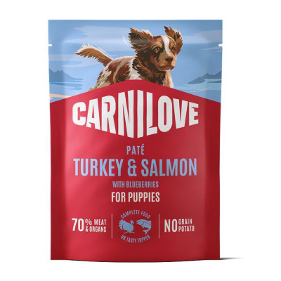 Carnilove Turkey & Salmon with Blueberries беззерновой сухой корм для собак с индейкой, лососем и черникой 300 г