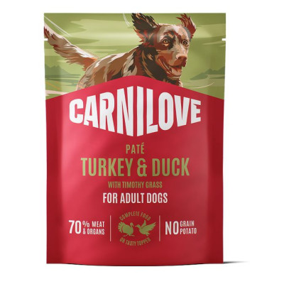Carnilove Turkey & Duck with Timothy Grass 300 г сухой корм для собак с индейкой и уткой