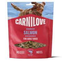 Carnilove Crunchy Snack Salmon with Blueberries 200 г хрустящее беззерновое лакомство для собак с лососем и черникой Carnilove Crunchy Snack Salmon with Blueberries 200 г хрустящее беззерновое лакомство для собак с лососем и черникой