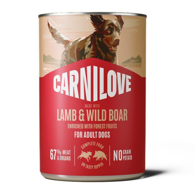 Carnilove Lamb & Wild Boar 400 г вологий корм для собак з ягням та кабаном