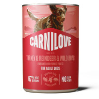 Carnilove Turkey & Reindeer & Wild Boar беззерновой влажный корм для собак с индейкой, оленем и диким кабаном 400 г Carnilove Turkey & Reindeer & Wild Boar беззерновой влажный корм для собак с индейкой, оленем и диким кабаном 400 г