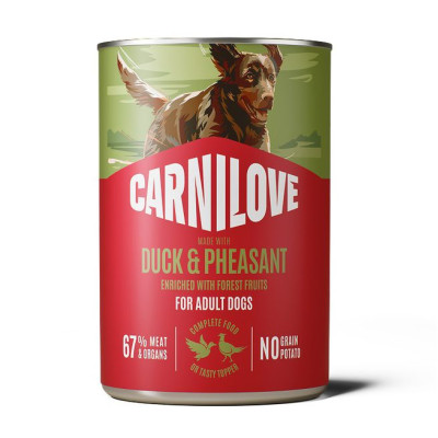 Carnilove Duck & Pheasant 400 г вологий беззерновий корм для дорослих собак з качкою та фазаном