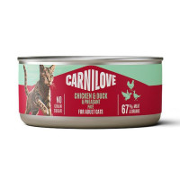 Carnilove Chicken, Duck & Pheasant 100 г вологий корм для котів з куркою, качкою та фазаном Carnilove Chicken, Duck & Pheasant 100 г вологий корм для котів з куркою, качкою та фазаном
