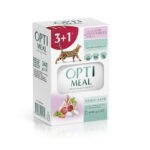 Optimeal Lamb для кошек с ягненком и овощами набор (3+1) 340 г