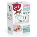 Optimeal Lamb для кошек с ягненком и овощами набор (3+1) 340 г