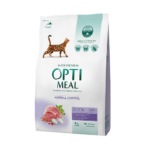 Optimeal Duck Hairball Control 4 кг сухой корм с уткой для выведения комков шерсти у кошек