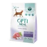 Optimeal Duck Hairball Control для выведения комков шерсти для кошек с уткой 200 г
