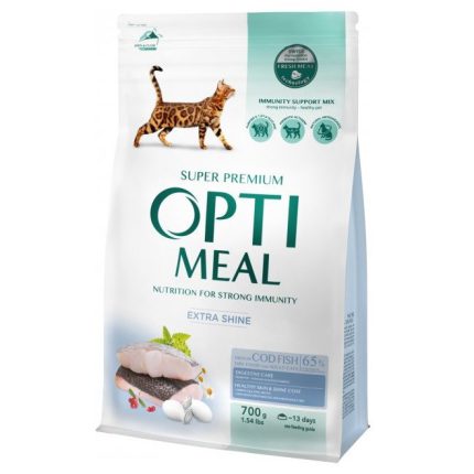 Optimeal Cat Cod Fish 700 г сухой корм для кошек со вкусом трески