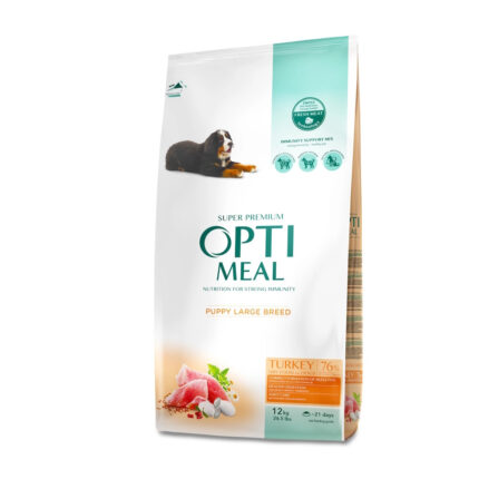 Optimeal Puppy Large Turkey для щенков крупных пород индейка