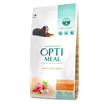 Optimeal Puppy Large Turkey для щенков крупных пород индейка