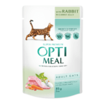Optimeal Rabbit in Carrot Jelly с кроликом в морковном желе для кошек 12х85 г