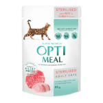 Optimeal Sterilised Beef Turkey с говядиной в желе для стерилизованных кошек 12х85 г