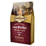 Carnilove Lamb Wild Boar Sterilised 6 кг сухой корм для стерилизованных кошек с ягненком и кабаном