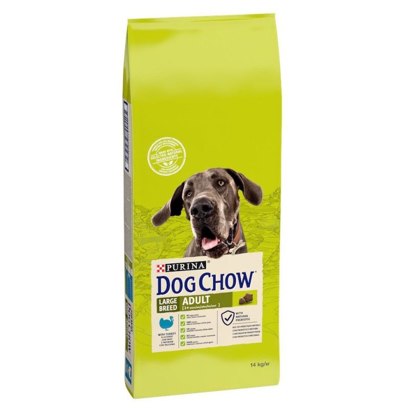 Dog Chow Adult Large Breed 14 кг для собак крупных пород с индейкой Dog Chow Adult Large Breed 14 кг для собак крупных пород с индейкой