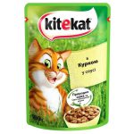 Влажный корм Kitekat для кошек с курицей в соусе 28x85 г