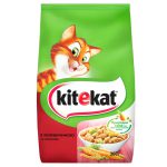 Kitekat сухой корм для кошек с говядиной и овощами 300 г