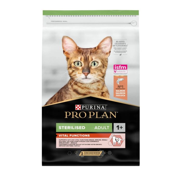 Purina Про План Cat Sterilised Vital Functions Salmon 1.5 кг сухой корм для кошек стерилизованных с лососем Purina Про План Cat Sterilised Vital Functions Salmon 1.5 кг сухой корм для кошек стерилизованных с лососем