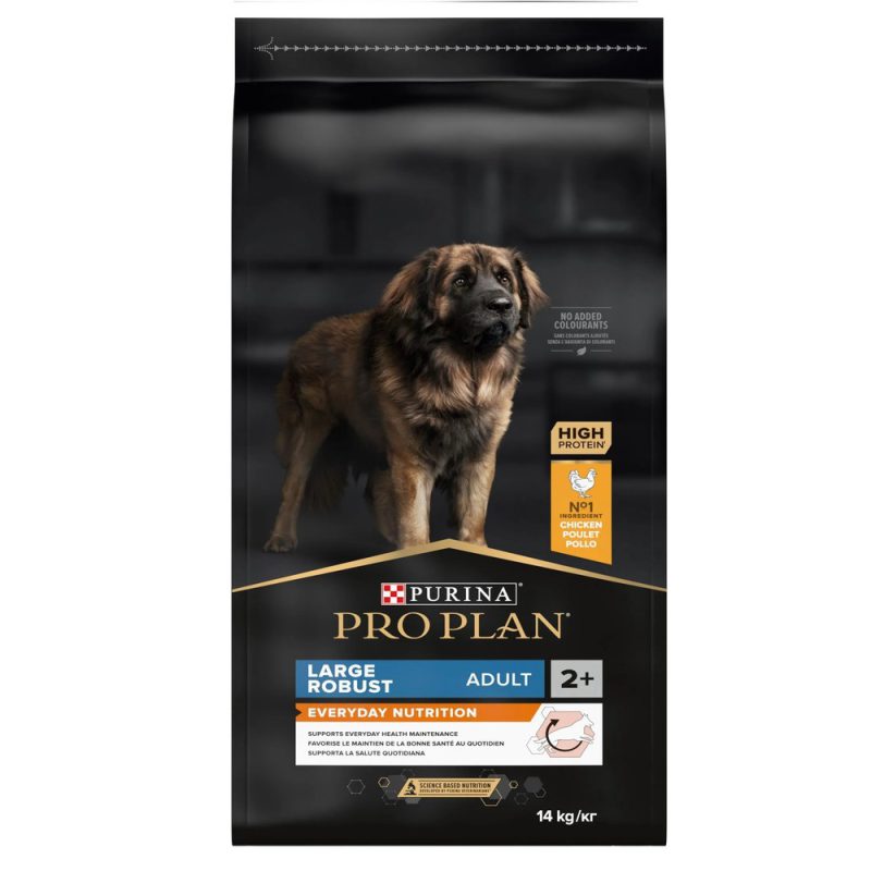 Purina Про План Dog Adult Large Robust Everyday Nutrion 14 кг сухой корм для взрослых собак крупных и гигантских пород с курицей Purina Про План Dog Adult Large Robust Everyday Nutrion 14 кг сухой корм для взрослых собак крупных и гигантских пород с курицей