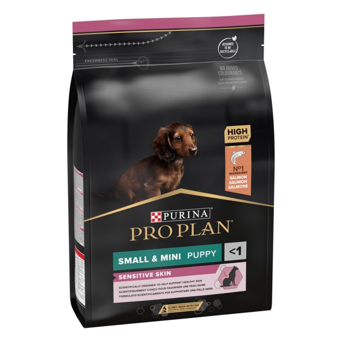 Purina Про План Puppy Small & Mini Sensitive Skin Salmon 3 кг сухой корм для щенков мелких пород с лососем Purina Про План Puppy Small & Mini Sensitive Skin Salmon 3 кг сухой корм для щенков мелких пород с лососем