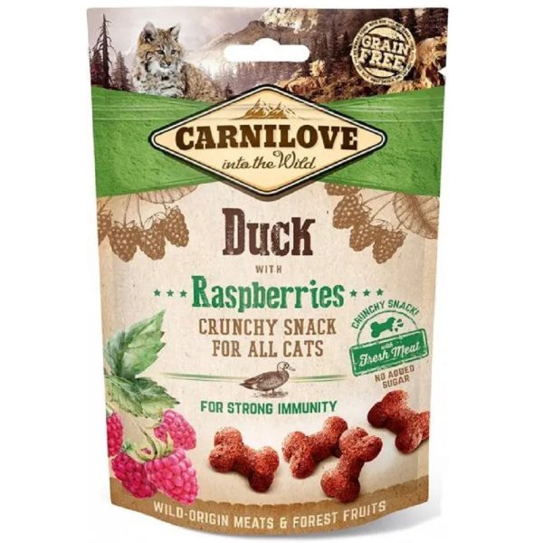 Лакомство для кошек Carnilove Cat Semi Moist Snack, утка и малина 50 г (100411) Лакомство для кошек Carnilove Cat Semi Moist Snack, утка и малина 50 г (100411)