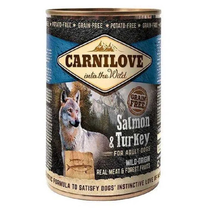 Влажный корм Carnilove Salmon Turkey для собак с лососем и индейкой 400 г (100132) Влажный корм Carnilove Salmon Turkey для собак с лососем и индейкой 400 г (100132)