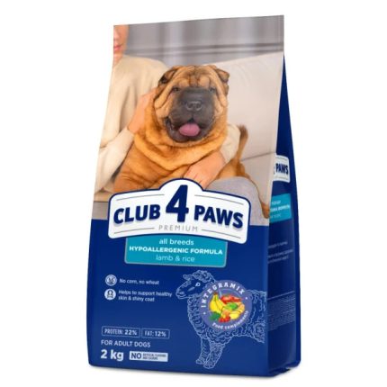 Клуб 4 Лапы Premium Lamb 2 кг сухой корм для собак всех пород с чувствительным пищеварением с ягненком