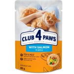 Клуб 4 Лапы Premium Salmon 24х85 г влажный корм для кошек с лососем в желе