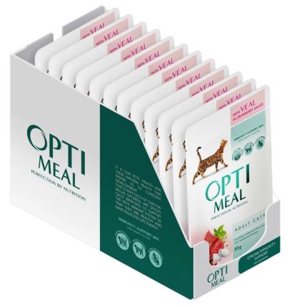 Optimeal Cat Lamb & Vegetables in Jelly 12х85 г