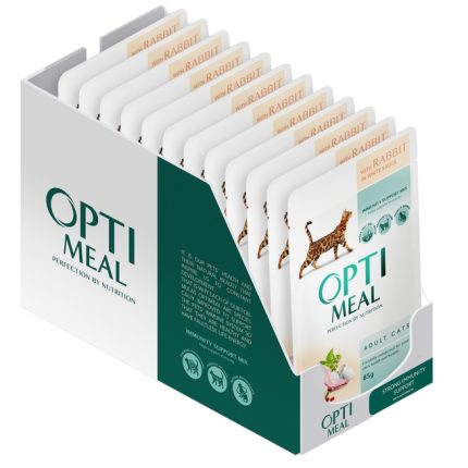 Optimeal Cat Rabbit in White Sauce 12х85 г