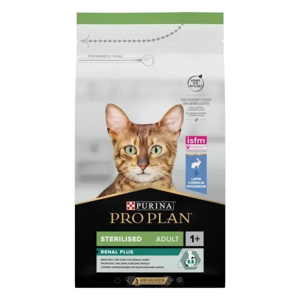Purina Про План Cat Sterilised Renal Plus Rabbit 1 5 кг сухой корм для стерилизованных кошек с кроликом Purina Про План Cat Sterilised Renal Plus Rabbit 1 5 кг сухой корм для стерилизованных кошек с кроликом