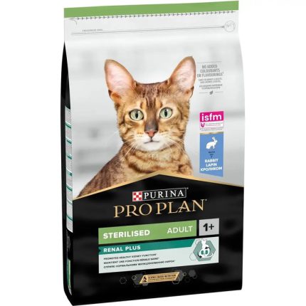 Purina Pro Plan Cat Sterilised Renal Plus Rabbit 10 кг сухой корм для стерилизованных кошек с кроликом