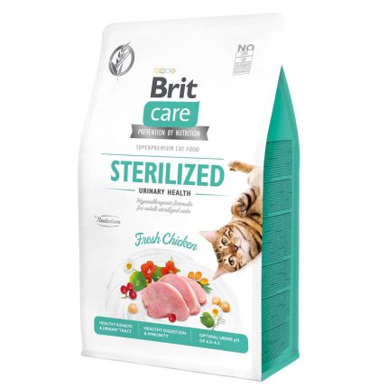 Brit Care Cat GF Sterilised Urinary для стерилизованных кошек с курицей 7 кг