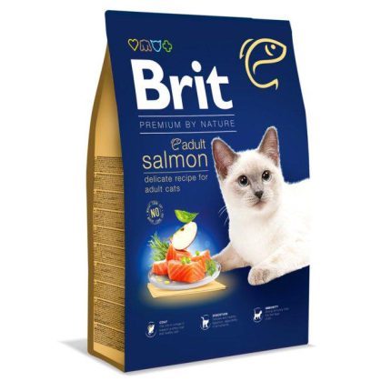 Brit Premium Adult Salmon для кошек с лососем 1.5 кг