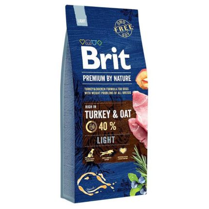 Brit Premium Light для собак с индейкой 3 кг