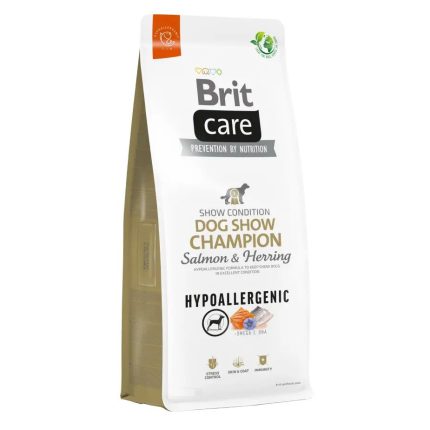 Brit Care Dog Hypoallergenic Dog Show Champion Salmon 12 кг гипоаллергенный сухой корм для выставочных собак с лососем
