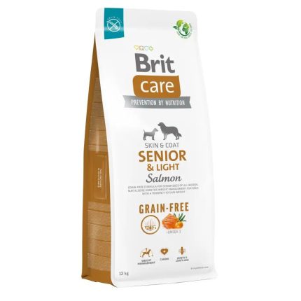 Brit Care Grain-free Senior Light Salmon 12 кг сухой корм для пожилых собак с лососем