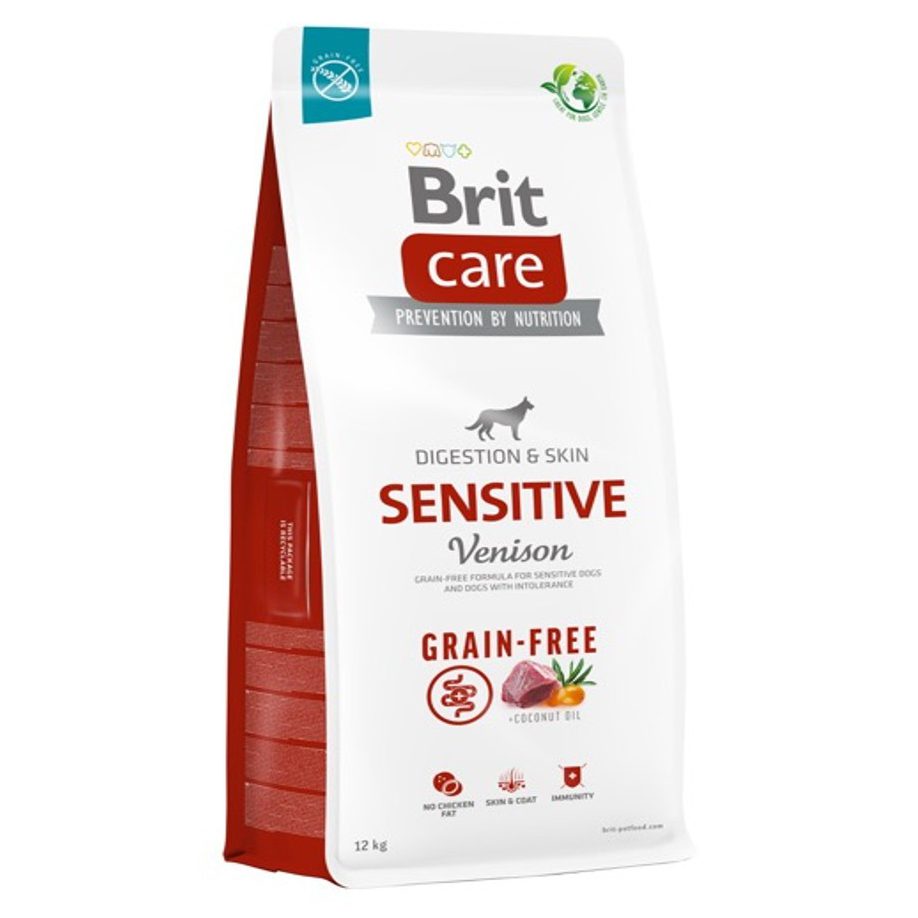 Brit Care Dog Grain-free Sensitive 12 кг сухой корм для собак с чувствительным пищеварением с олениной Brit Care Dog Grain-free Sensitive 12 кг сухой корм для собак с чувствительным пищеварением с олениной