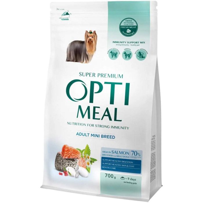 Optimeal Mini Adult Salmon 700 г сухой корм для собак миниатюрных пород с лососем Optimeal Mini Adult Salmon 700 г сухой корм для собак миниатюрных пород с лососем