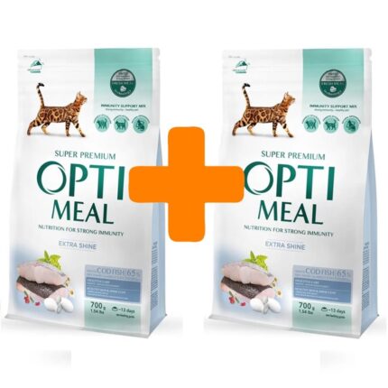Сухой корм для кошек Optimeal, со вкусом трески