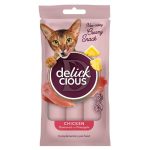 Delickcious Chef’s Creamy Snacks Chicken 4x15г кремовое лакомство для кошек с курицей и ананасом