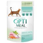 Optimeal Adult Cats Rabbit in Carrot Jelly 85 г