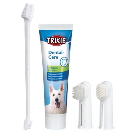 Набор Trixie Dental Hygiene Set для ухода за зубами собаки, зубная паста и щетка