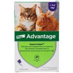 Капли Elanco Advantage от блох для кошек и кроликов от 4 до 8 кг 0 8 мл 1 пипетка