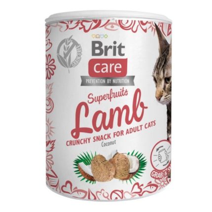 Лакомство Brit Care Superfruits Snack Lamb для котов с ягненком и кокосом 100 г