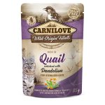 Carnilove Quail with Dandelion лакомство для кошек с перепелом и одуванчиком 85 г