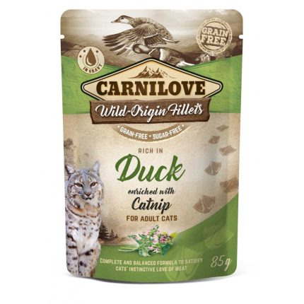 Carnilove Duck with Catnip 85 г беззерновой влажный корм для взрослых кошек