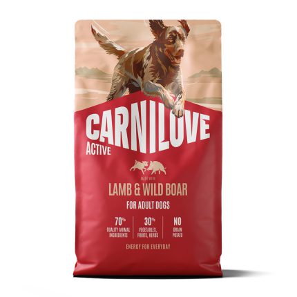 Carnilove Active Lamb & Wild Boar беззерновой сухой корм для активных собак с ягненком и диким кабаном 4 кг