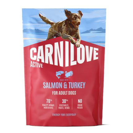 Carnilove Active Salmon & Turkey беззерновой сухой корм для активных собак с лососем и индейкой 1,5 кг