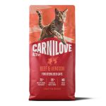 Carnilove Active Beef & Venison Sterilised беззерновой сухой корм для стерилизованных кошек с говядиной и олениной 6 кг