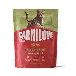 Carnilove Active Duck & Pheasant Sterilised беззерновой сухой корм для стерилизованных кошек с уткой и фазаном 400 г